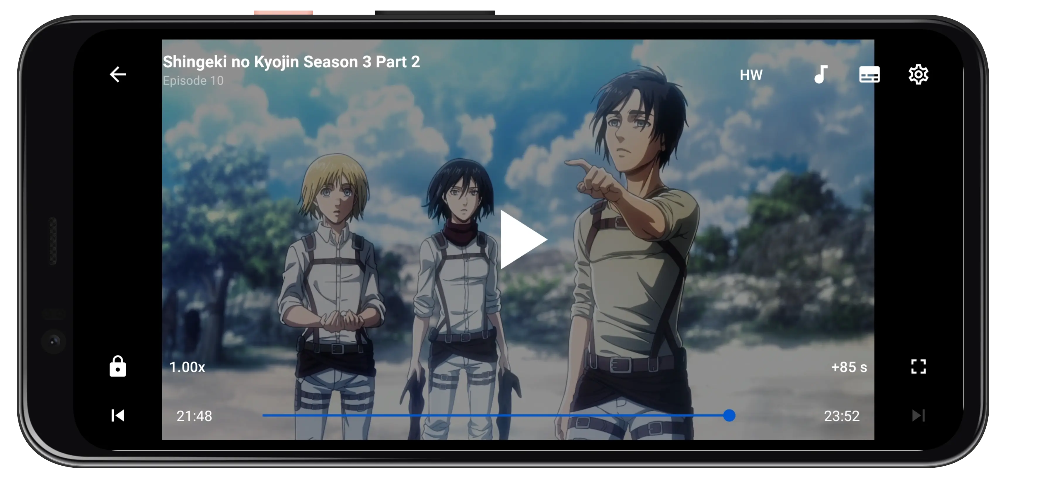 Display cutout turned on